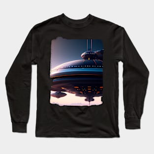 Ufo sighting from a military fighter plane United States Long Sleeve T-Shirt